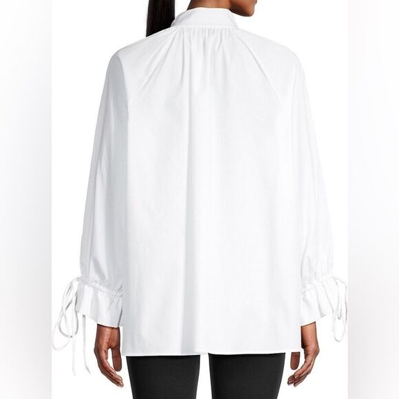 NWT Harshmans white Bianca blouse woman's size small - Picture 4 of 16